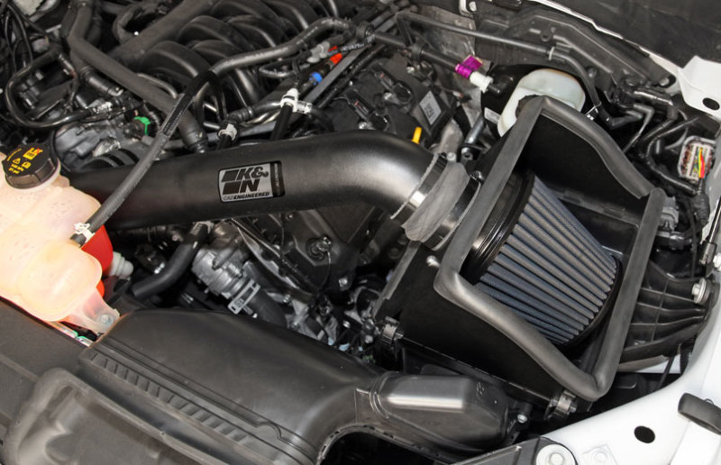 Ford F150 Performance Air Intake - K&N Engineering - Blackhawk - Black - `15-`19